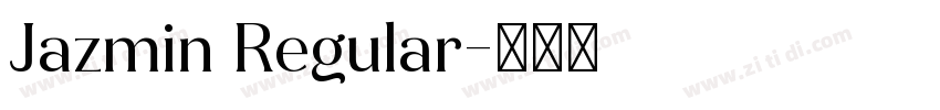 Jazmin Regular字体转换